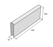 Obrubník ABO 4-20 20cm/5/50cm Parkan I